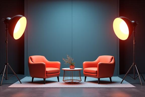 Celebrity Interview Production Setup